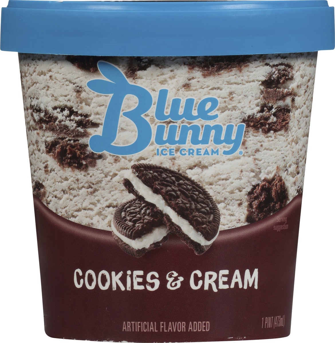 slide 2 of 10, Blue Bunny Cookies & Cream Ice Cream, 1 pint