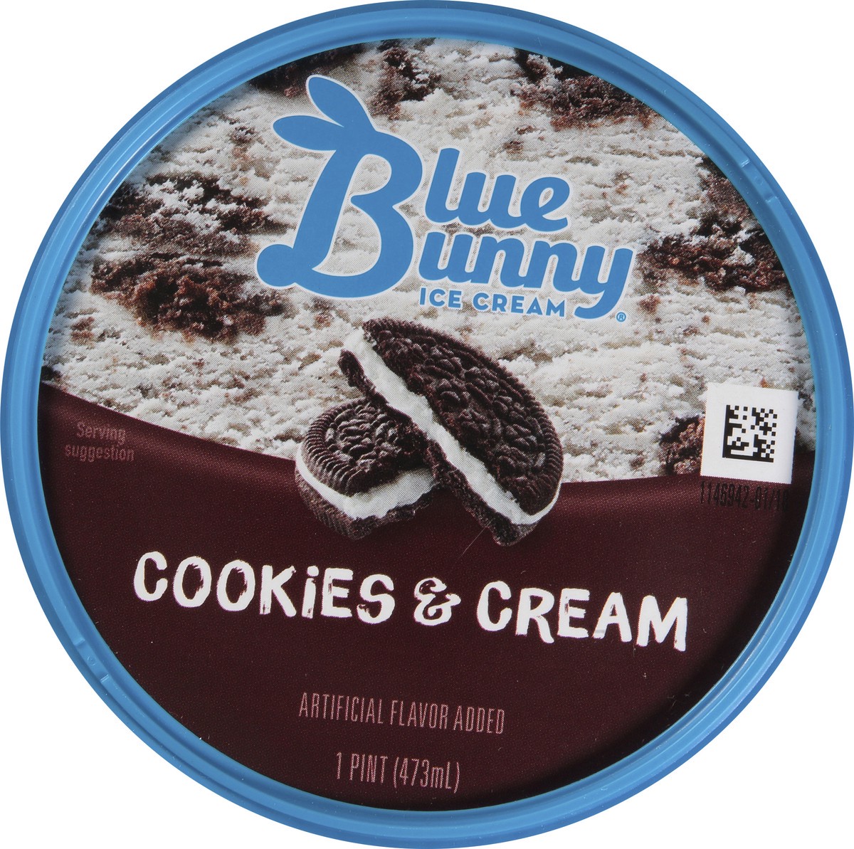 slide 5 of 10, Blue Bunny Cookies & Cream Ice Cream, 1 pint