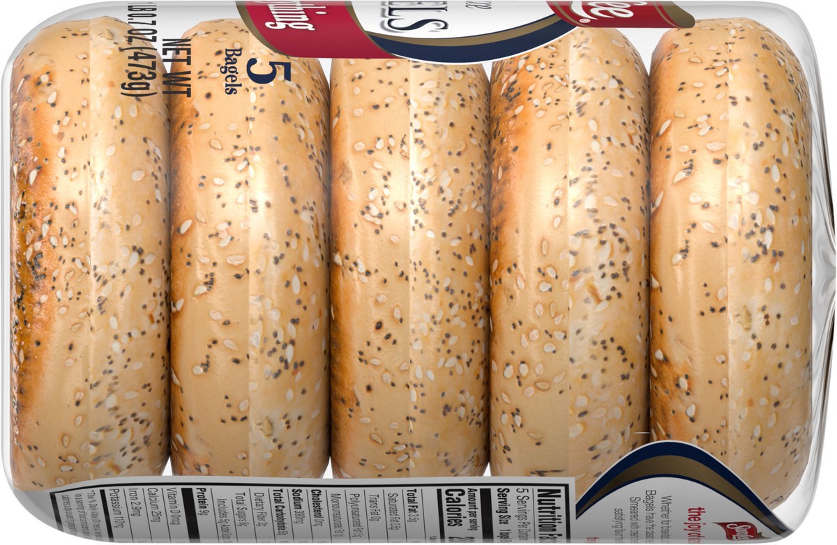 slide 5 of 7, Sara Lee Deluxe Bagels, 5 count, 16.7 oz, 5 ct