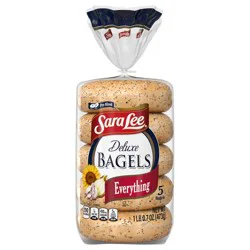 Sara Lee Deluxe Bagels, 5 count, 16.7 oz