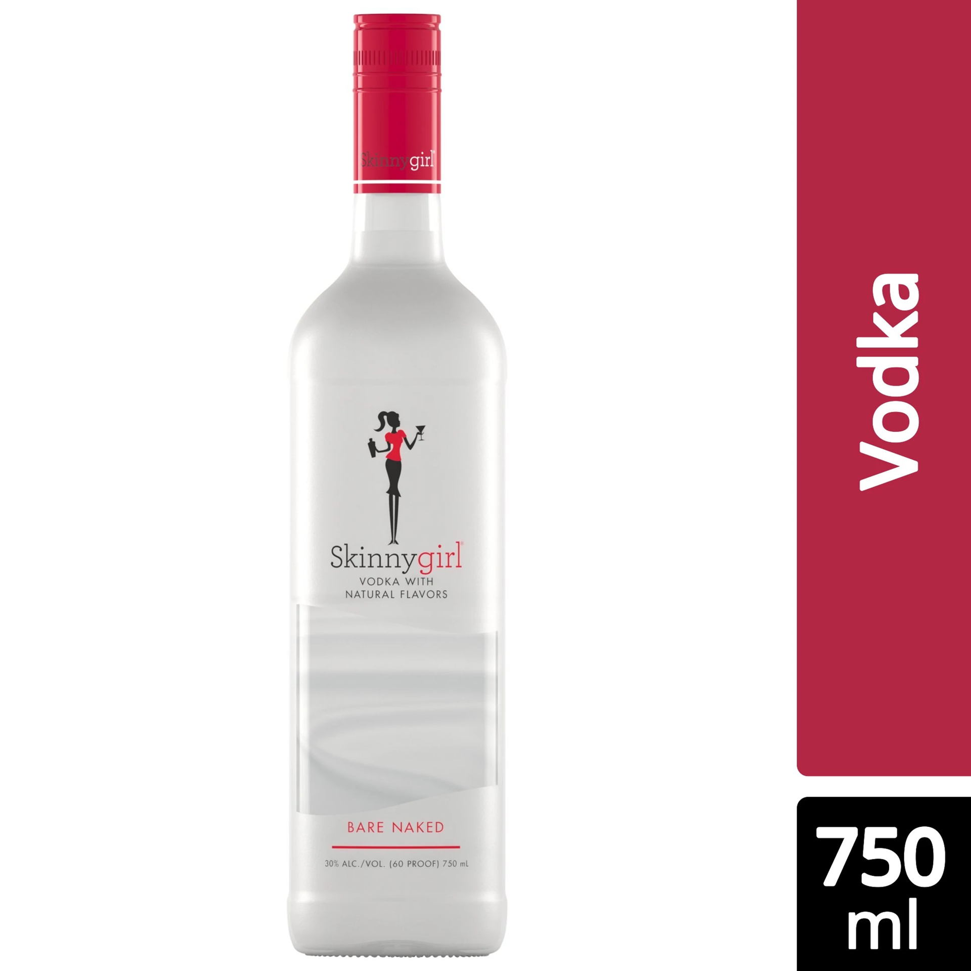 slide 1 of 2, Skinnygirl Bare Naked Vodka 750 ml, 750 ml