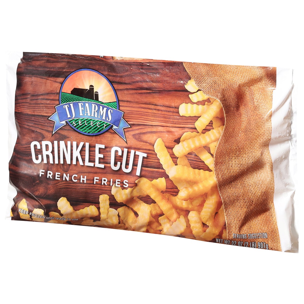 slide 2 of 14, TJ Farms Select Crinkle Cut French Fries 32 oz, 32 oz