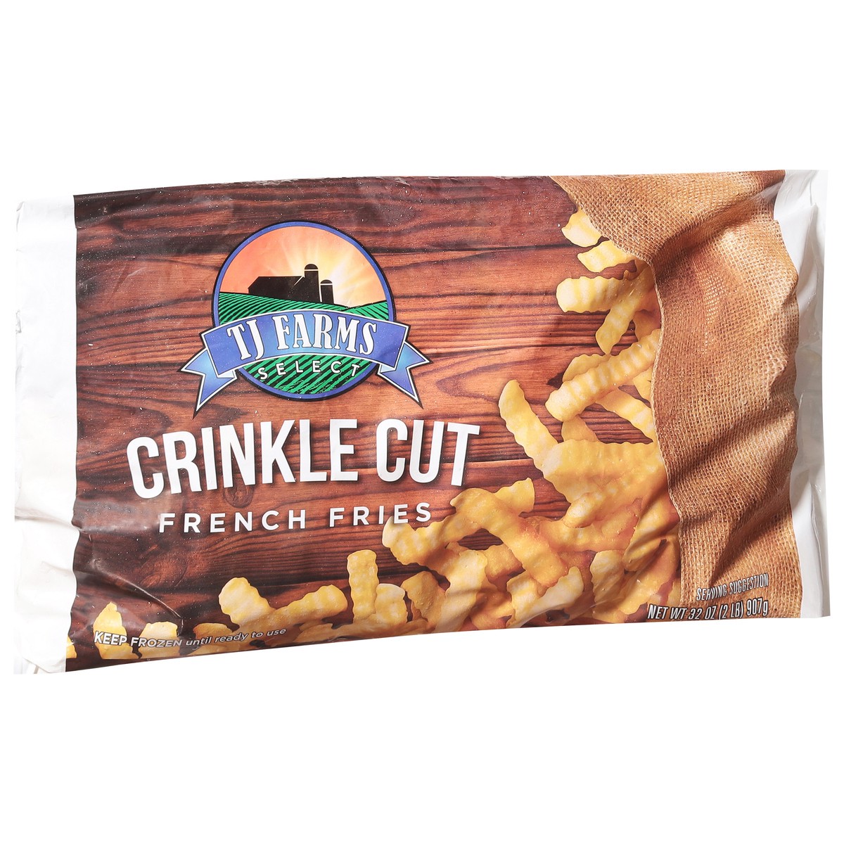 slide 4 of 14, TJ Farms Select Crinkle Cut French Fries 32 oz, 32 oz