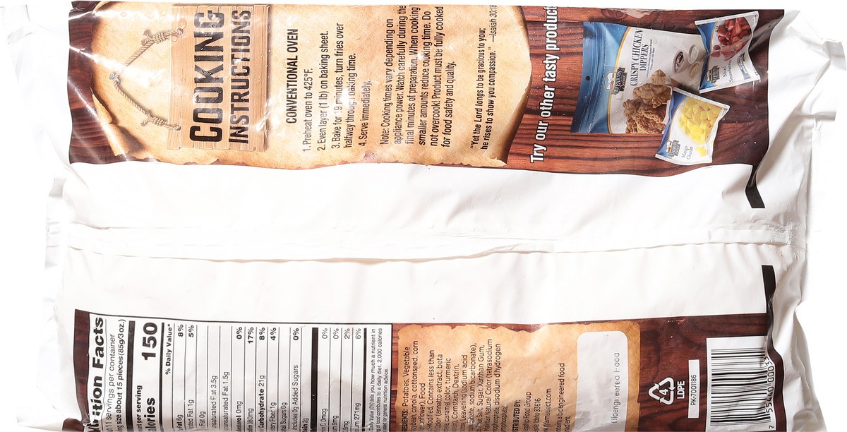 slide 8 of 14, TJ Farms Select Crinkle Cut French Fries 32 oz, 32 oz