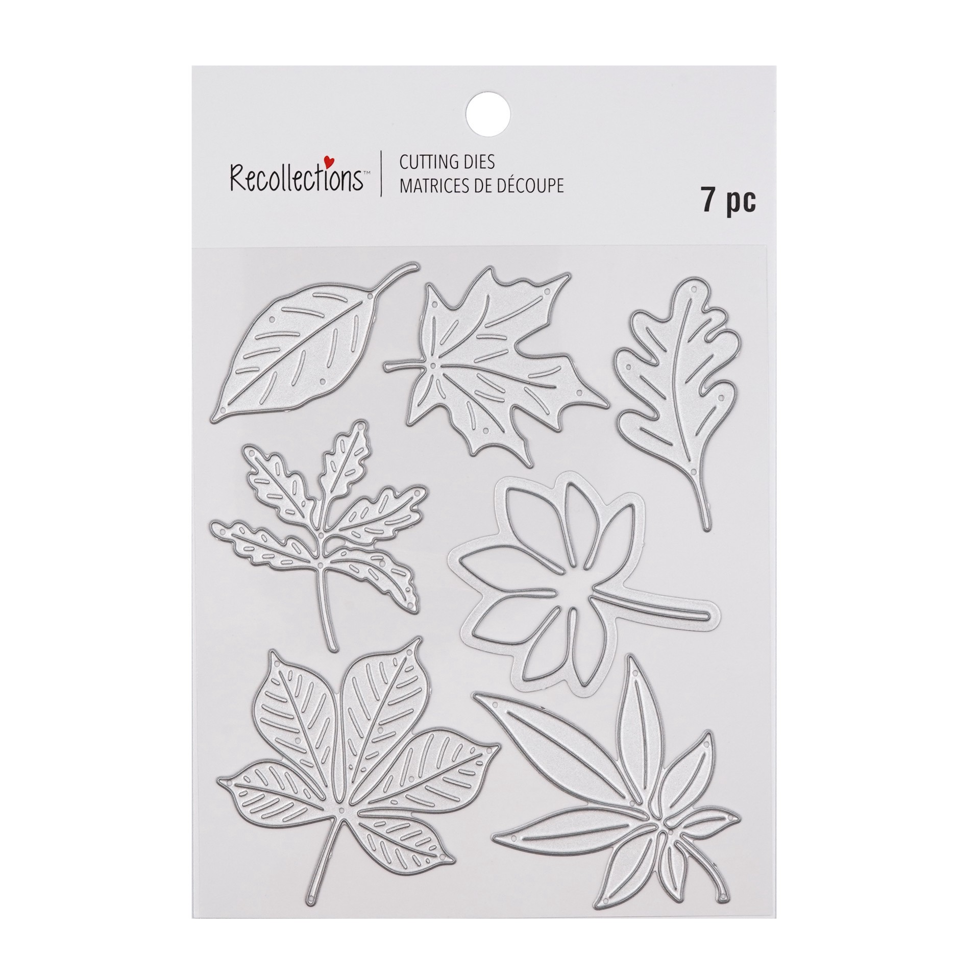 slide 3 of 3, Fall Leaves Cutting Die Set By Recollections, 4 in x 6 in