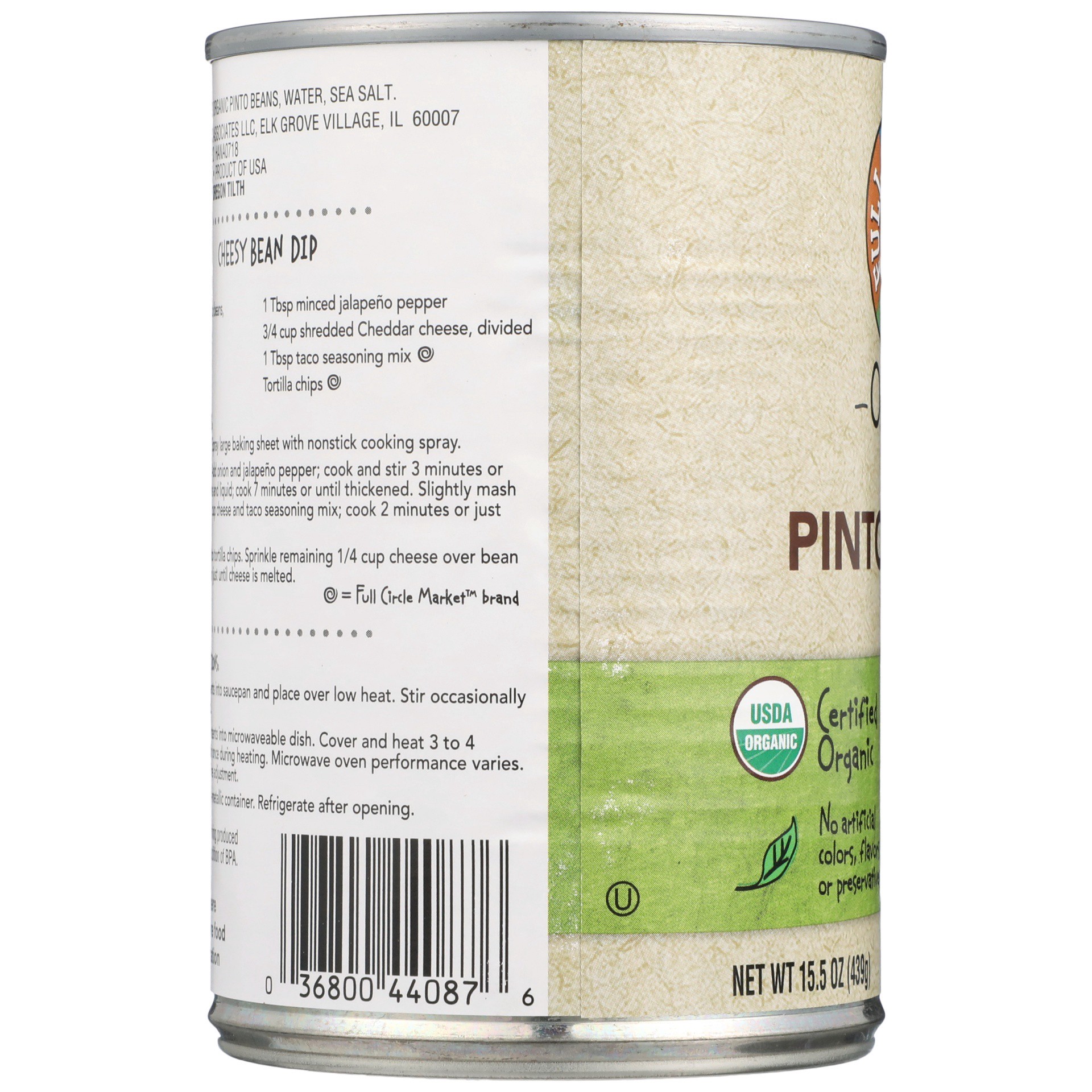 slide 2 of 6, Full Circle Market Organic Pinto Beans, 15 oz