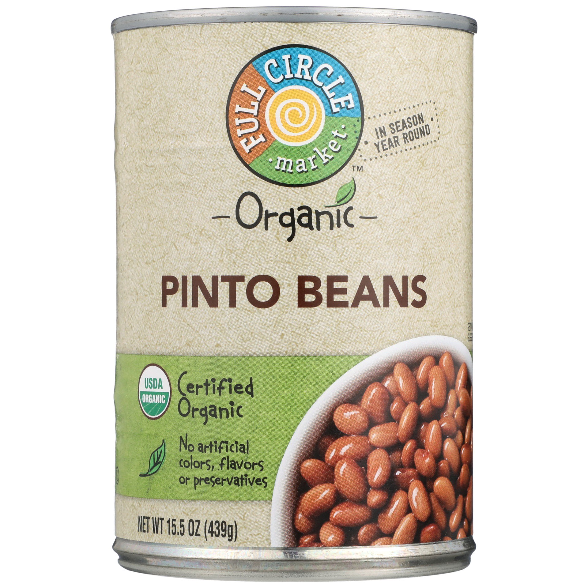 slide 1 of 6, Full Circle Market Organic Pinto Beans, 15 oz