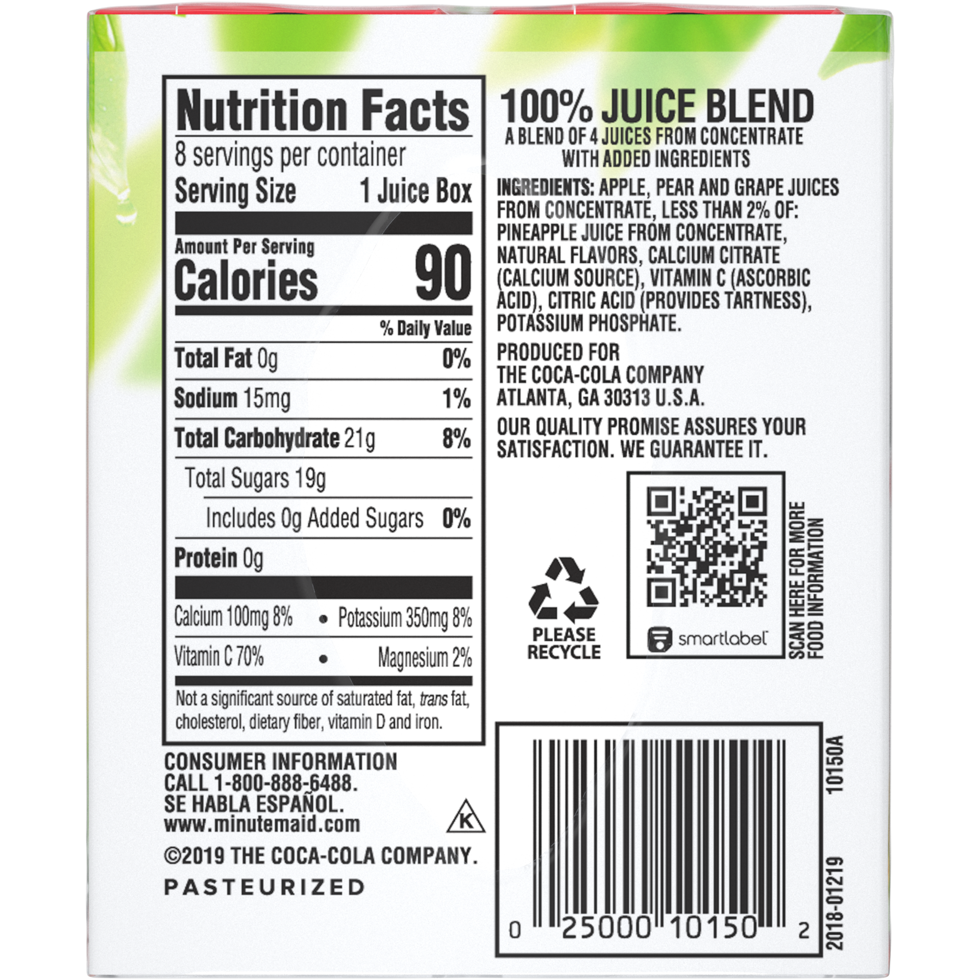 slide 5 of 5, Minute Maid Fruit Punch Juice Cartons, 6 fl oz, 8 Pack, 8 ct; 6 fl oz