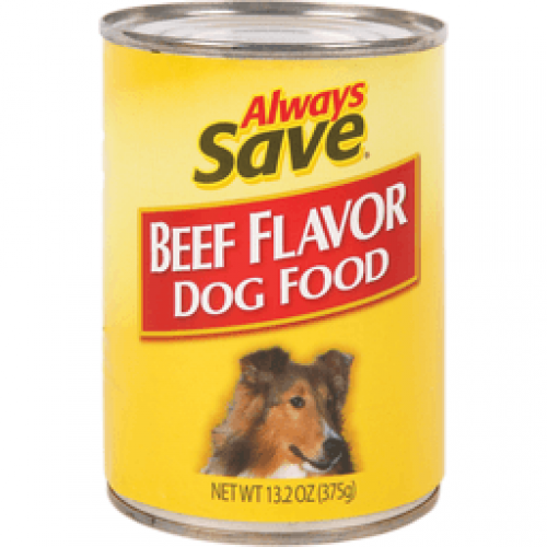 slide 1 of 1, Always Save Beef Flavor Dog Food, 13.2 oz