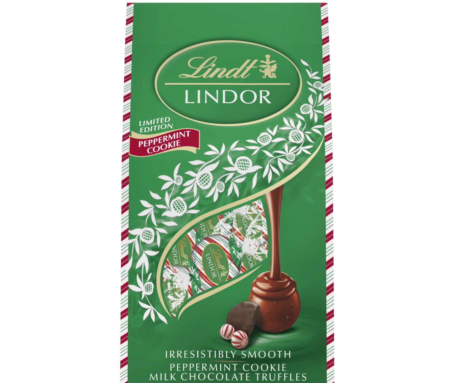 slide 1 of 1, Lindt Lindor Peppermint Cookie Milk Chocolate Truffles, 5.1 oz