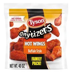 Tyson Any'tizers Bone-In Buffalo Style Frozen Chicken Wings