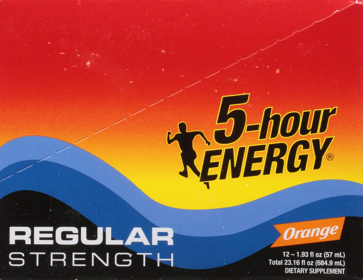 slide 7 of 12, 5-Hour Energy 12 Pack Regular Strength Orange Energy Shot 12 ea, 12 ct