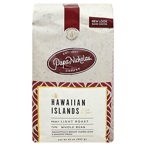 slide 1 of 1, Papanicholas Hawaiian Islands Blend Whole Bean Coffee, 32 oz