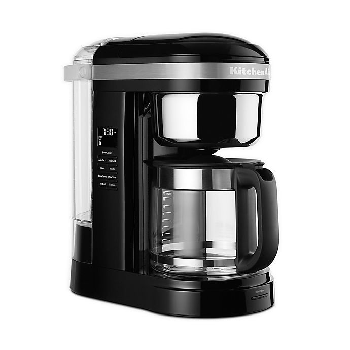 slide 1 of 3, KitchenAid 12-Cup Drip Coffee Maker with Spiral Showerhead - Onyx Black, 1 ct