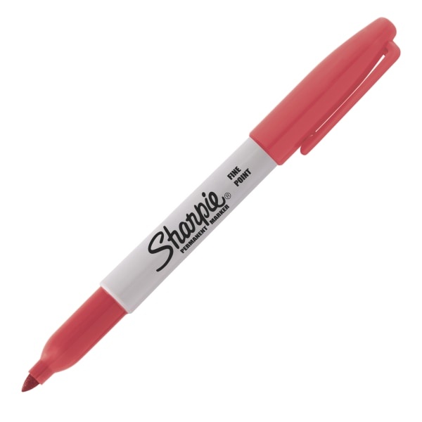 slide 1 of 1, Sharpie Cosmic Color Permanent Marker, Fine Point, Solar Flare Red, 1 ct