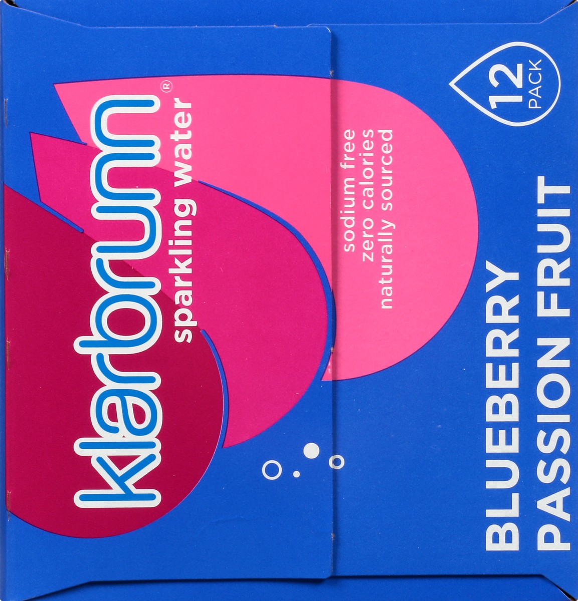 slide 9 of 13, Klarbrunn Blueberry Passionfruit Naturally Sourced Sparkling Water - 12 ct; 12 fl oz, 12 ct; 12 fl oz