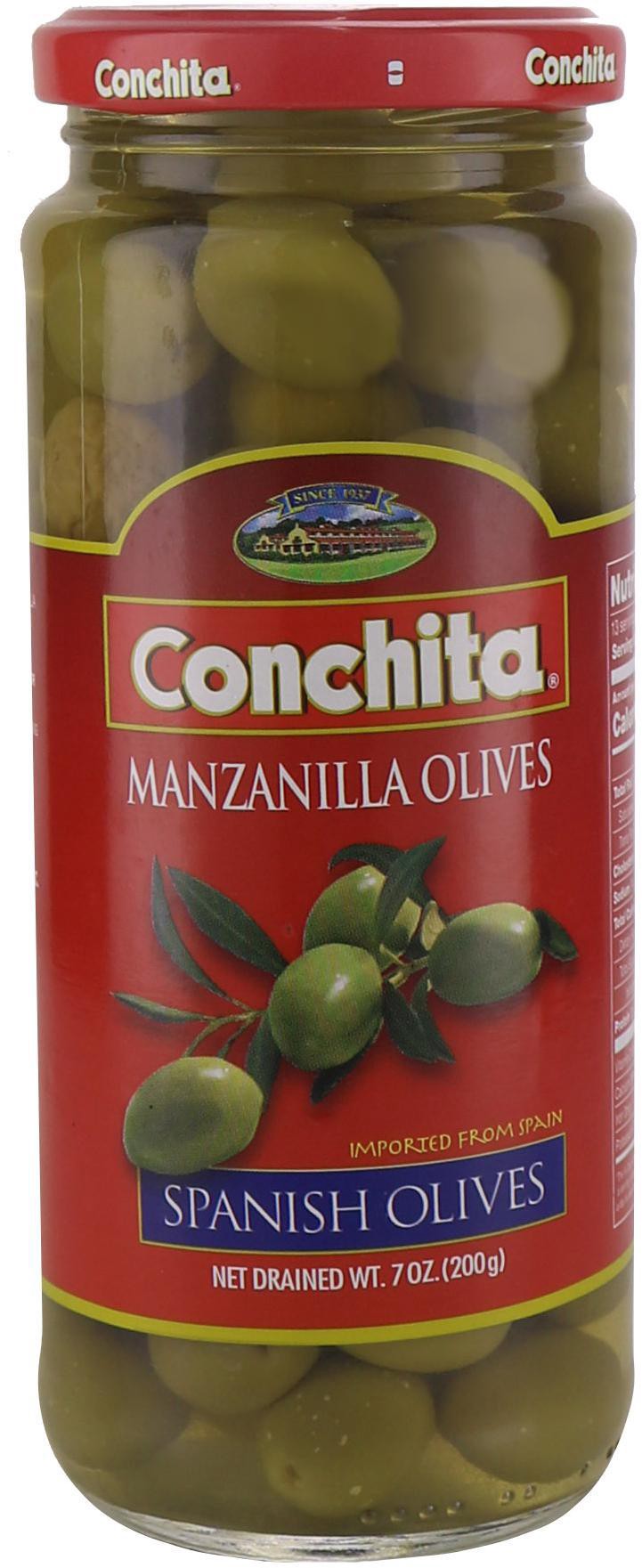 slide 1 of 1, Conchita Manzanilla Olives, 7 oz