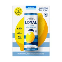 Loyal Nine Lemonade Cocktail, 4-Pack (4 x 12 fl oz)