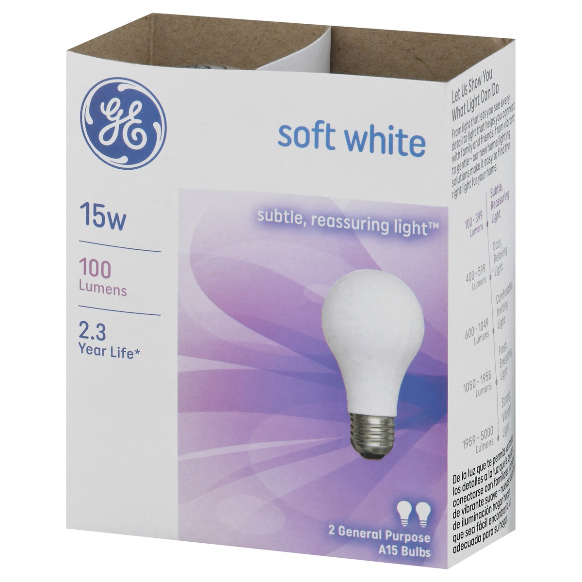 slide 4 of 9, GE 15-Watt A15 Incandescent Light Bulb - Soft White, 2 ct