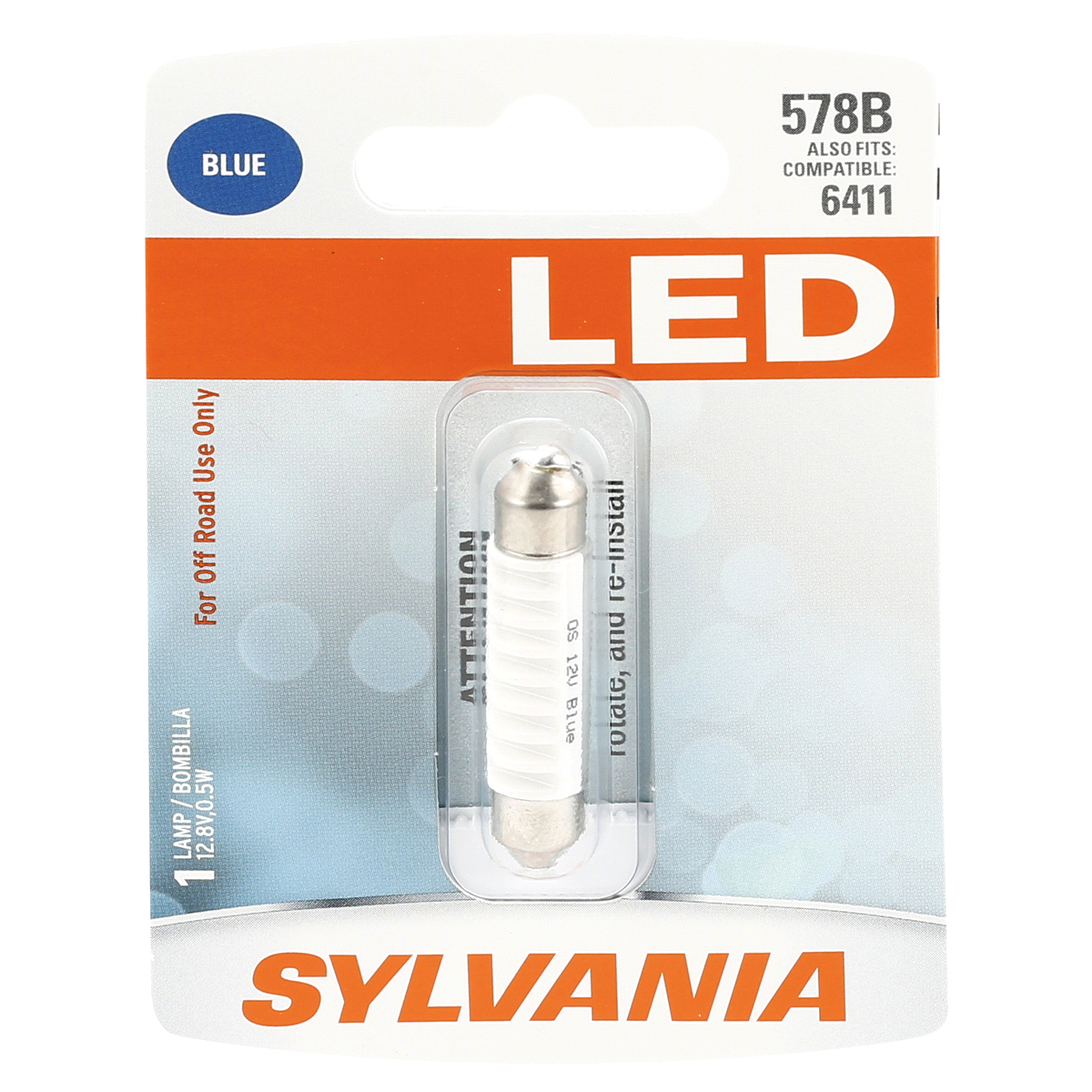 slide 1 of 1, Sylvania LED Bulb, Festoon Blue, 1 ct