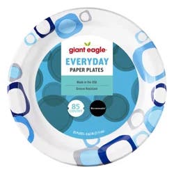 Giant Eagle Heavy Duty Paper Plates, 8.6 Inch