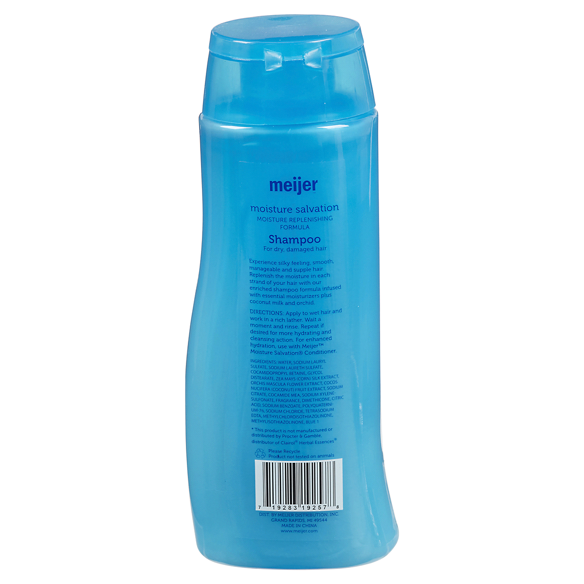 slide 3 of 3, Meijer Moisture Salvation Shampoo for Dry/Damaged Hair, 12 oz