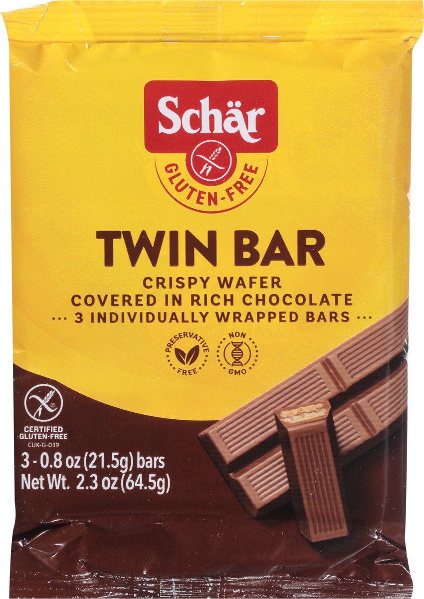 slide 4 of 12, Schär Gluten-Free Twin Bar 3 - 0.8 oz Bars, 3 ct