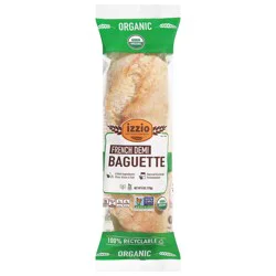 Izzio Artisan Bakery Organic French Demi Baguette 6 oz