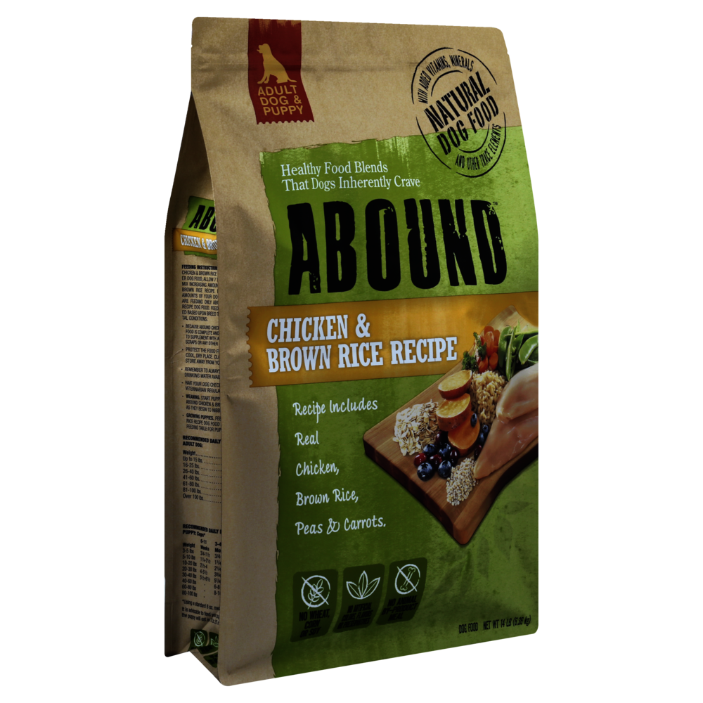 Abound puppy clearance food