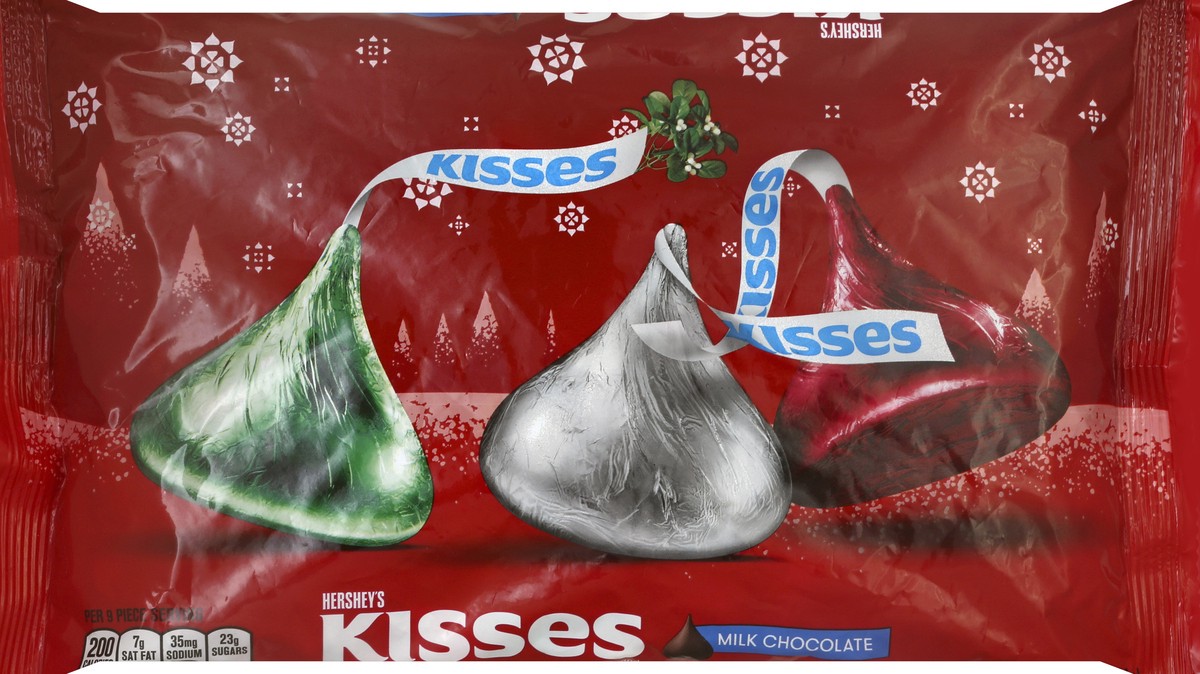 slide 5 of 5, Hershey's Holiday Milk Chocolate Kisses, 18.5 oz