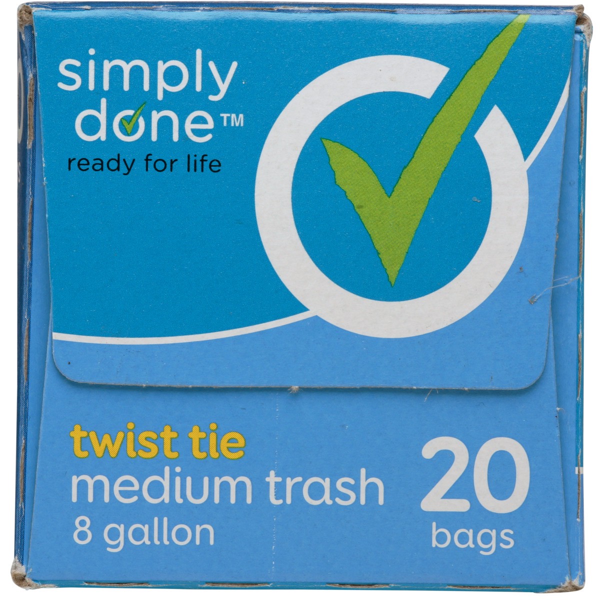 slide 11 of 12, Simply Done Twist Tie Medium Trash Bags, 8 gal