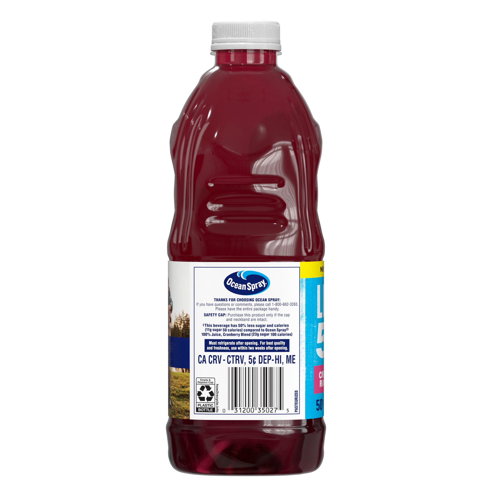 slide 2 of 6, Ocean Spray Light‡ 50 Cran-Raspberry™ Cranberry and Raspberry Juice Drink, 64 fl oz