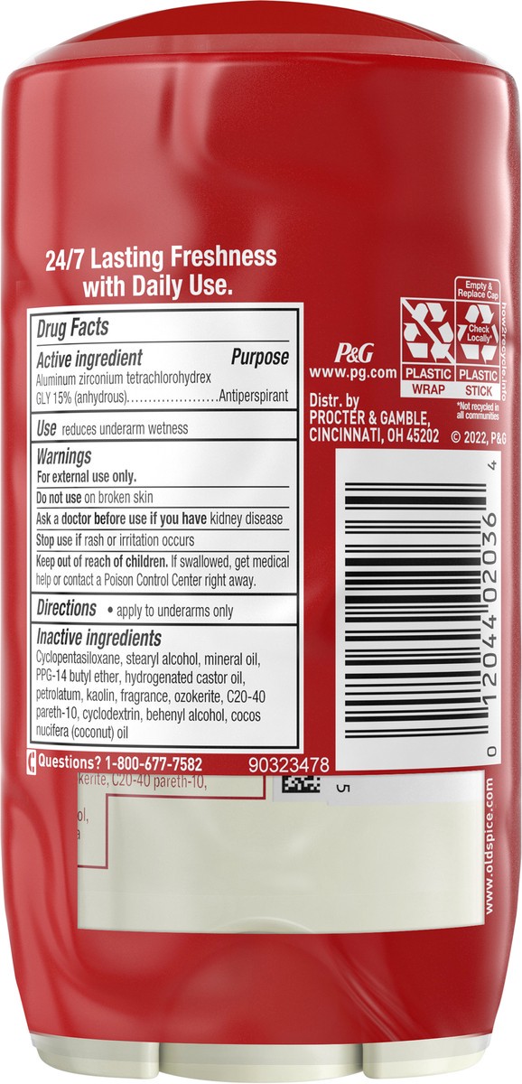 slide 3 of 3, Old Spice Antiperspirant and Deodorant for men, 24/7 Sweat and Odor Protection, Fiji with Palm Tree Scent, Invisible Solid Stick, Twin Pack, 2 x 2.6oz, 2 ct; 2.6 oz