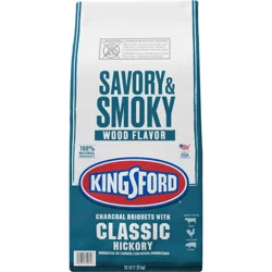 Kingsford Hickory Charcoal Briquettes, BBQ Charcoal for Grilling, 16 Pounds