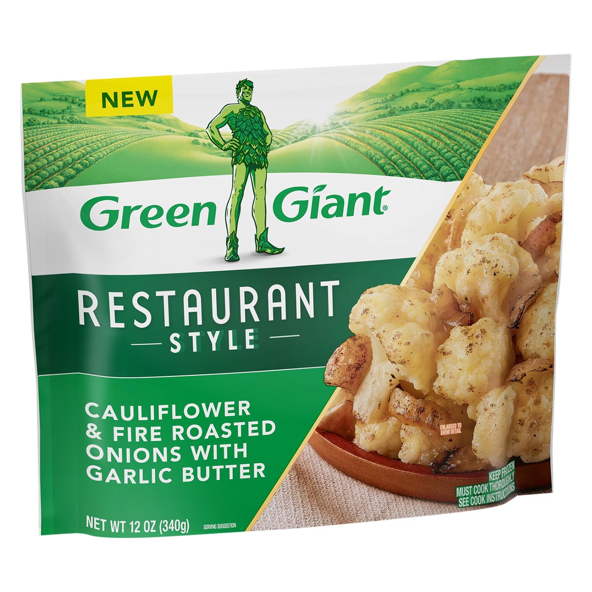 slide 4 of 9, Green Giant Cauliflower & Fire Roasted Onions, 12 oz
