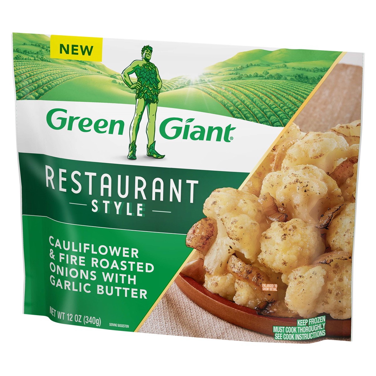 slide 5 of 9, Green Giant Cauliflower & Fire Roasted Onions, 12 oz