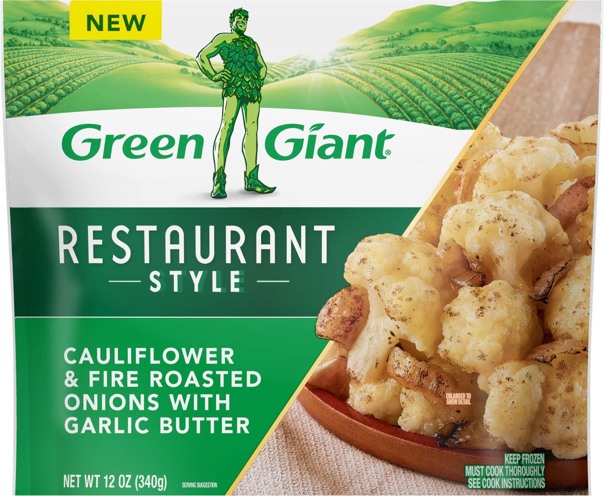 slide 3 of 9, Green Giant Cauliflower & Fire Roasted Onions, 12 oz