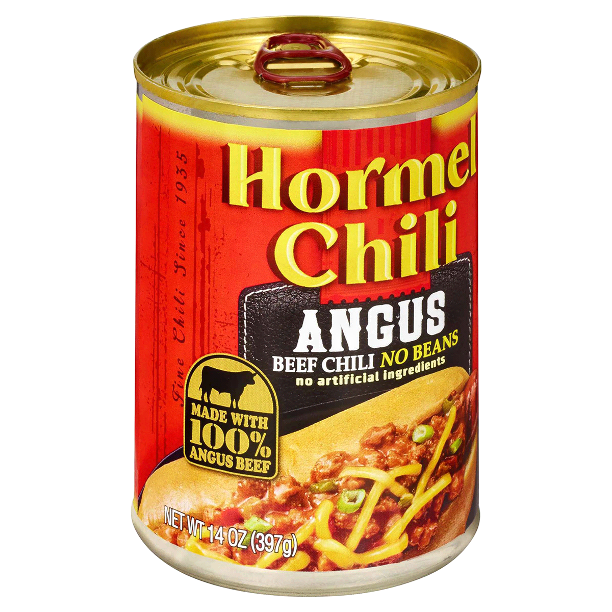 slide 3 of 5, Hormel Chili Angus Beef with No Beans, 14 oz