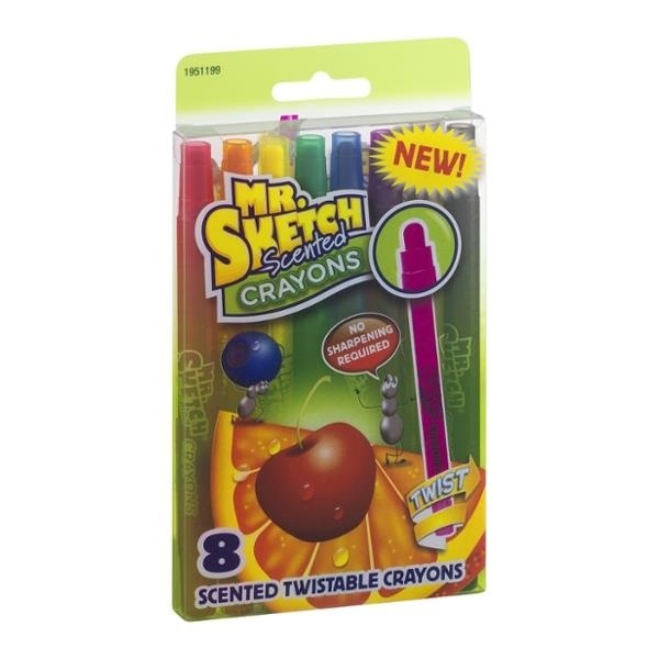 slide 1 of 1, Mr. Sketch Scented Twist Crayons, 8 ct