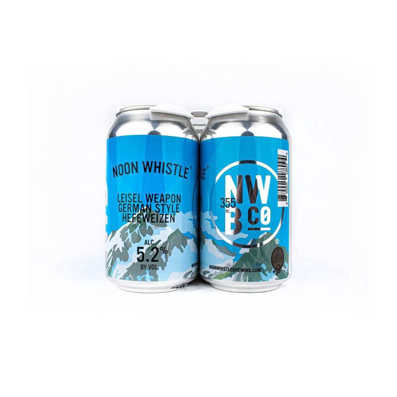 slide 2 of 3, Noon Whistle Brewing Noon Whistle Leisel Weapon Hefeweizen Beer - 6pk/12 fl oz Cans, 12 oz