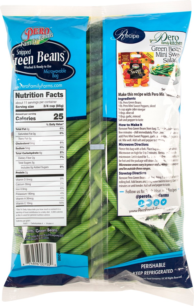 slide 3 of 12, Pero Family Farms Snipped Green Beans 2 lb, 2 lb