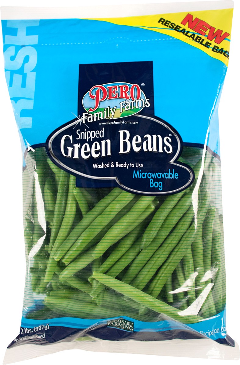 slide 1 of 12, Pero Family Farms Snipped Green Beans 2 lb, 2 lb