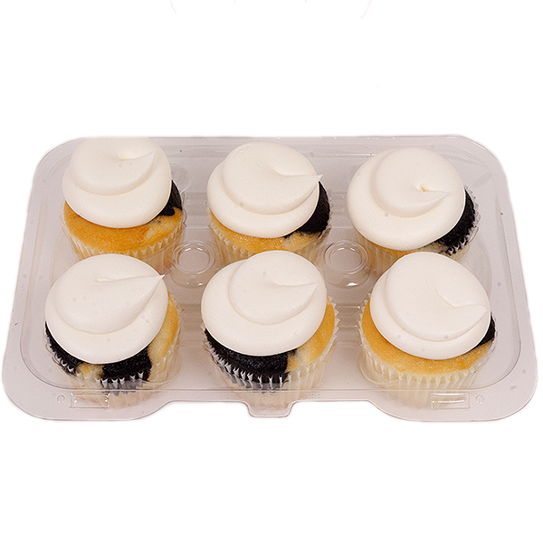 slide 1 of 1, L&B Iced Marble Cupcakes, 6 ct