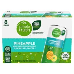 Simple Truth Pineapple Sparkling Seltzer Water Cans