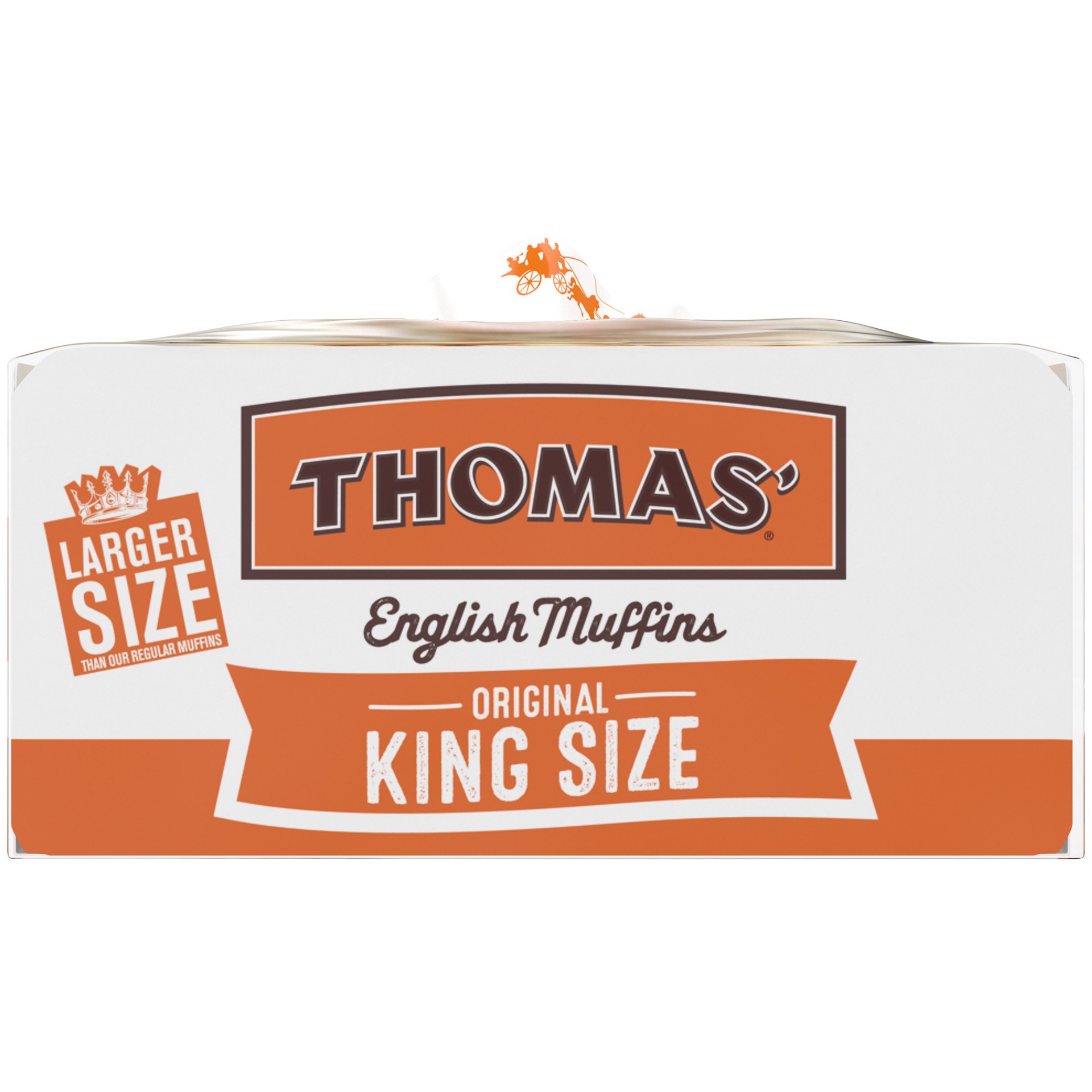 slide 4 of 5, Thomas' Sandwich Size Original English Muffins, 4 ct