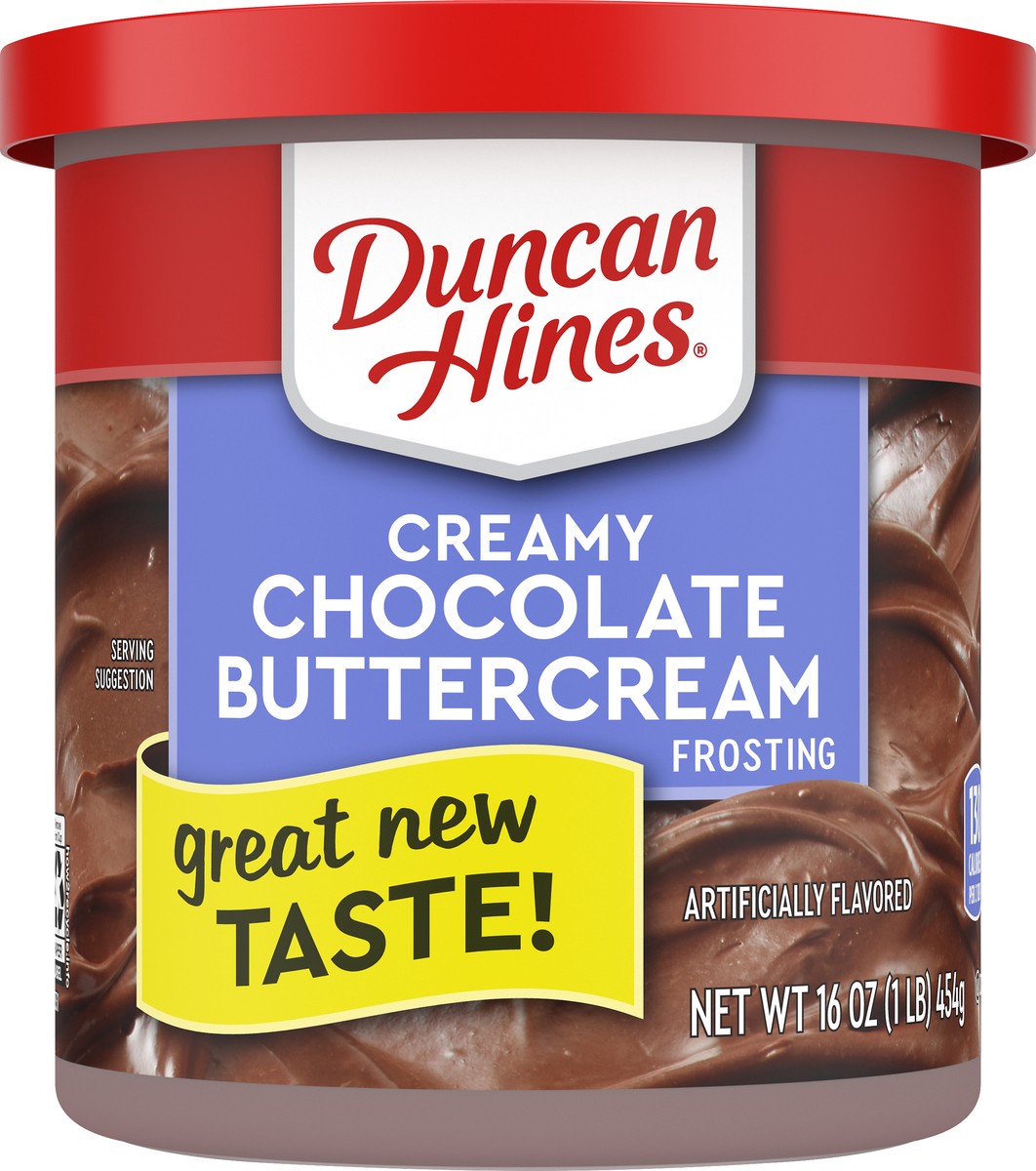 slide 1 of 5, Duncan Hines Creamy Chocolate Buttercream Frosting 16 oz, 16 oz