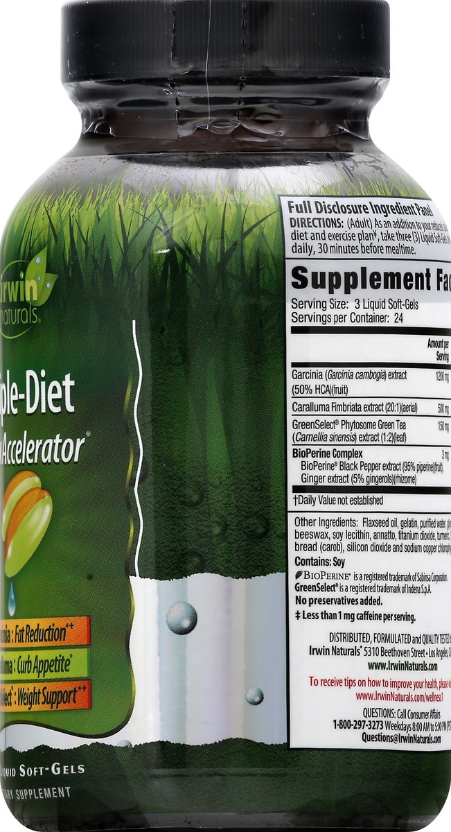 slide 12 of 13, Irwin Naturals Liquid Soft-Gels Triple Diet 72 ea, 72 ct