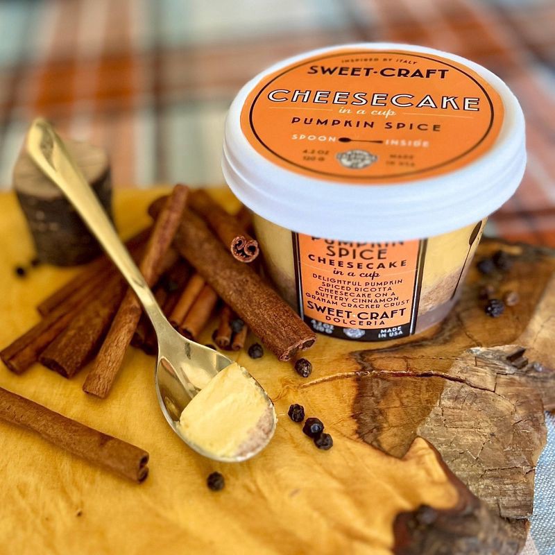 slide 2 of 9, Sweet Craft Dolceria Sweet Craft Pumpkin Spice Ricotta Cheesecake Pudding in a Cup - 4.2oz, 4.2 oz