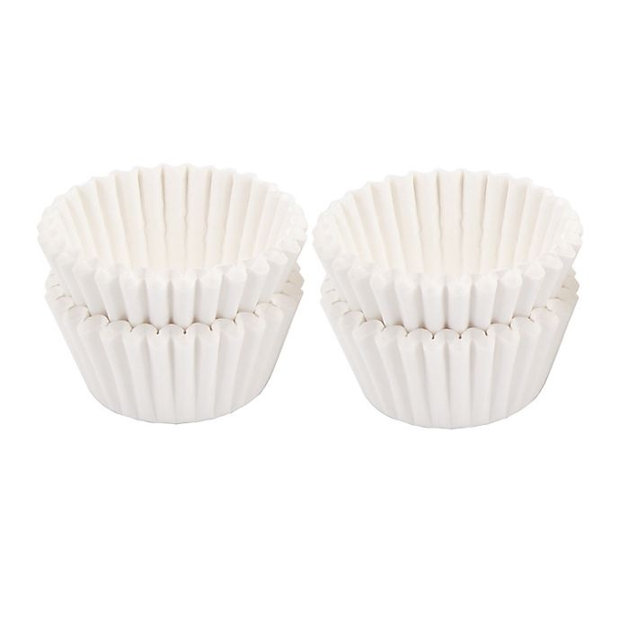 slide 1 of 1, Simply Essential Large Muffin Cups - White, 100 ct