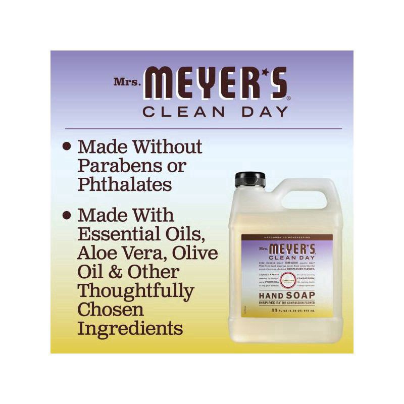 slide 4 of 7, Mrs. Meyer's Clean Day Compassion Flower Hand Soap Refill - 33 fl oz, 33 fl oz
